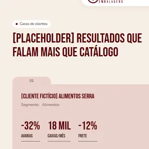 Projeto embalagens: casos de clientes
